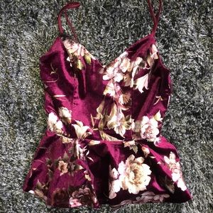 Fit and flare floral top